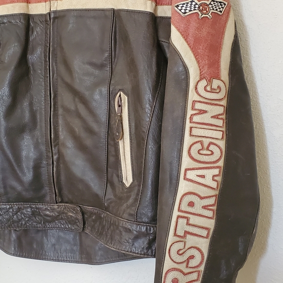First Racing Leather Motorcycle Jacket - Picture 2 of 8